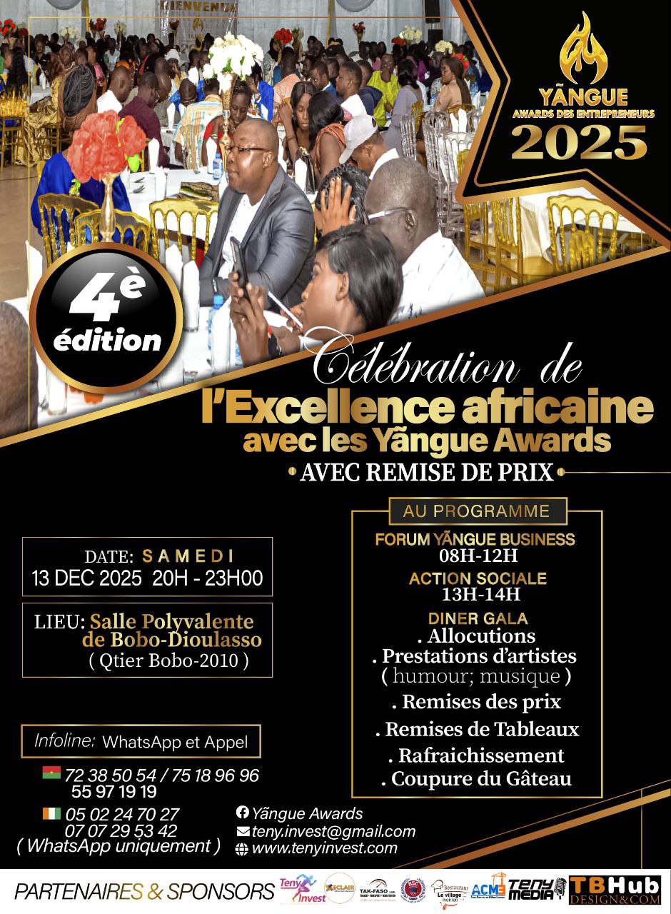 Yangue Awards 2025 _ L&rsquo;awards des entrepreneurs Africains